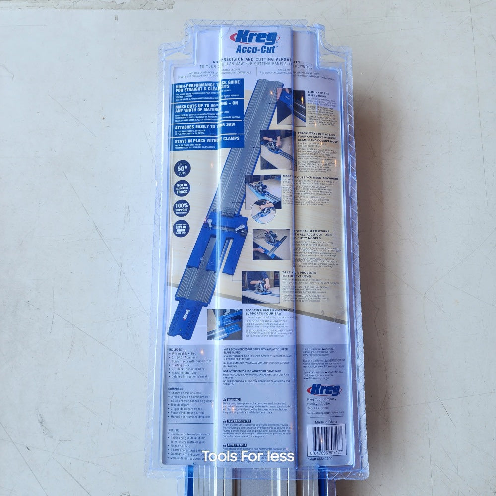 KREG 50 in. Accu-Cut Aluminum Circular Saw Track (KMA2700) KREG 50 in. Accu-Cut Aluminum Circular Saw Track (KMA2700)